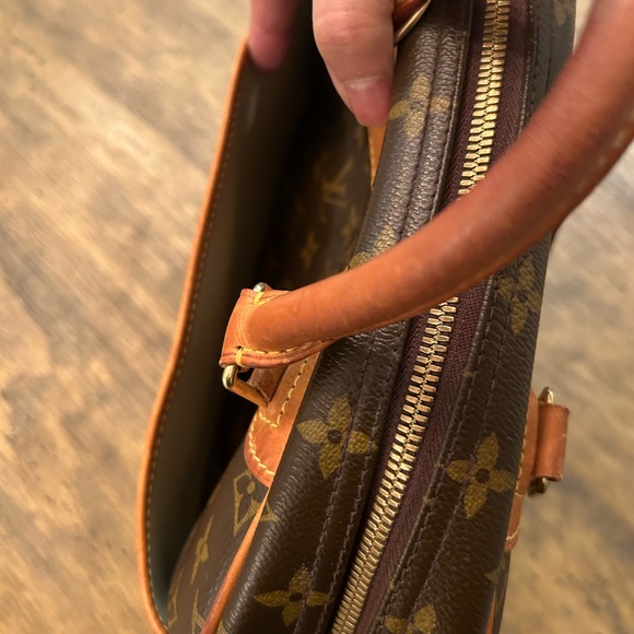 Vintage Louis Vuitton Trouville Leather Handbag Monogram LV Patina 2004 - Picture 8 of 17